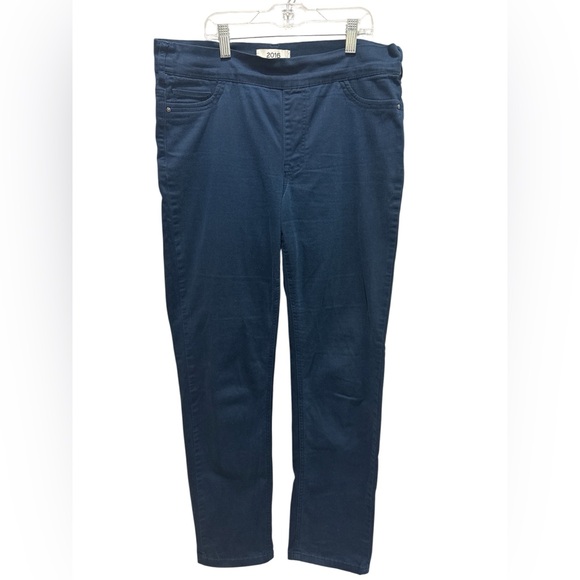 2016 by Parasuco Women’s Soft Stretch Pants Size 12 Blue Cotton Blend - Picture 4 of 5